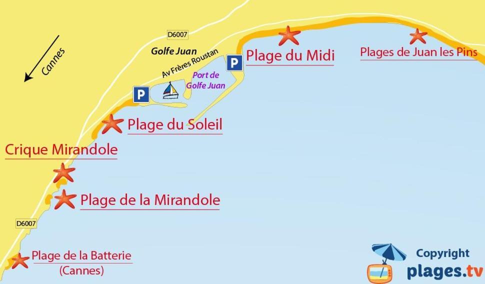 Safari Beach Golfe-Juan Exteriér fotografie